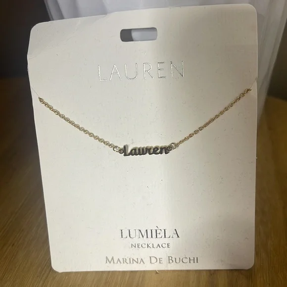 Lauren initial necklace. Brand new - Picture 2 of 2